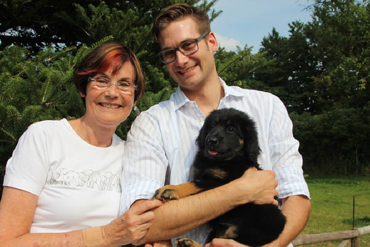 Celin (Charlie) mit Sigrid und Arne